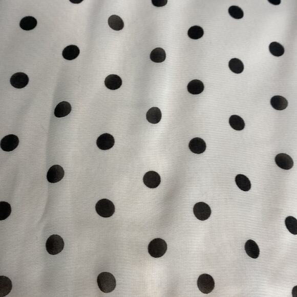 Express High Neck Pink with Brown Polka Dot Tank. Tie Neck. XS See video - Picture 6 of 10